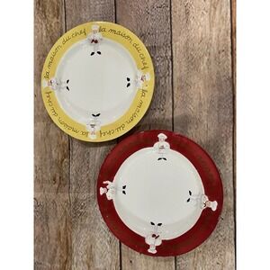 Set of 2 Certified International Jennifer Brinley 11" Plates - La Patisserie